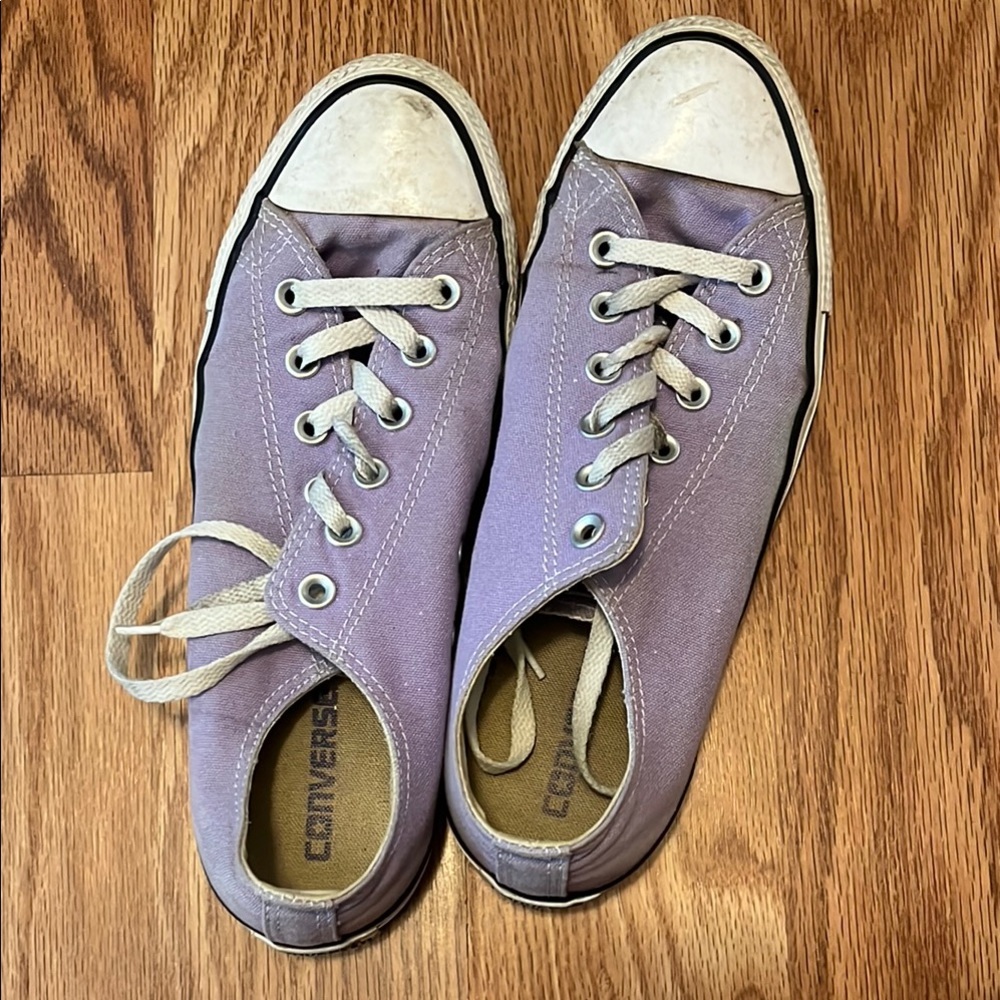 Converse Purple Canvas Sneakers